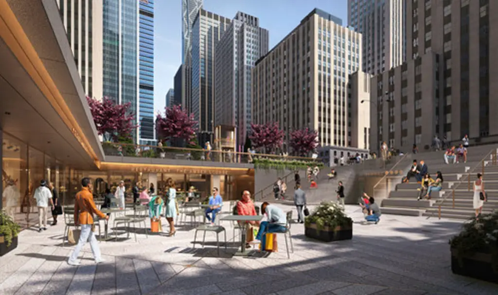 ROCKEFELLER GROUP'S $50 MILLION PUBLIC PLAZA RENOVATION TO SERVE AS GATEWAY TO ONE OF MANHATTAN'S LARGEST RETAIL SPACES